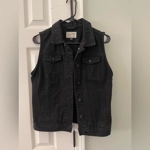 Black Jean Vest